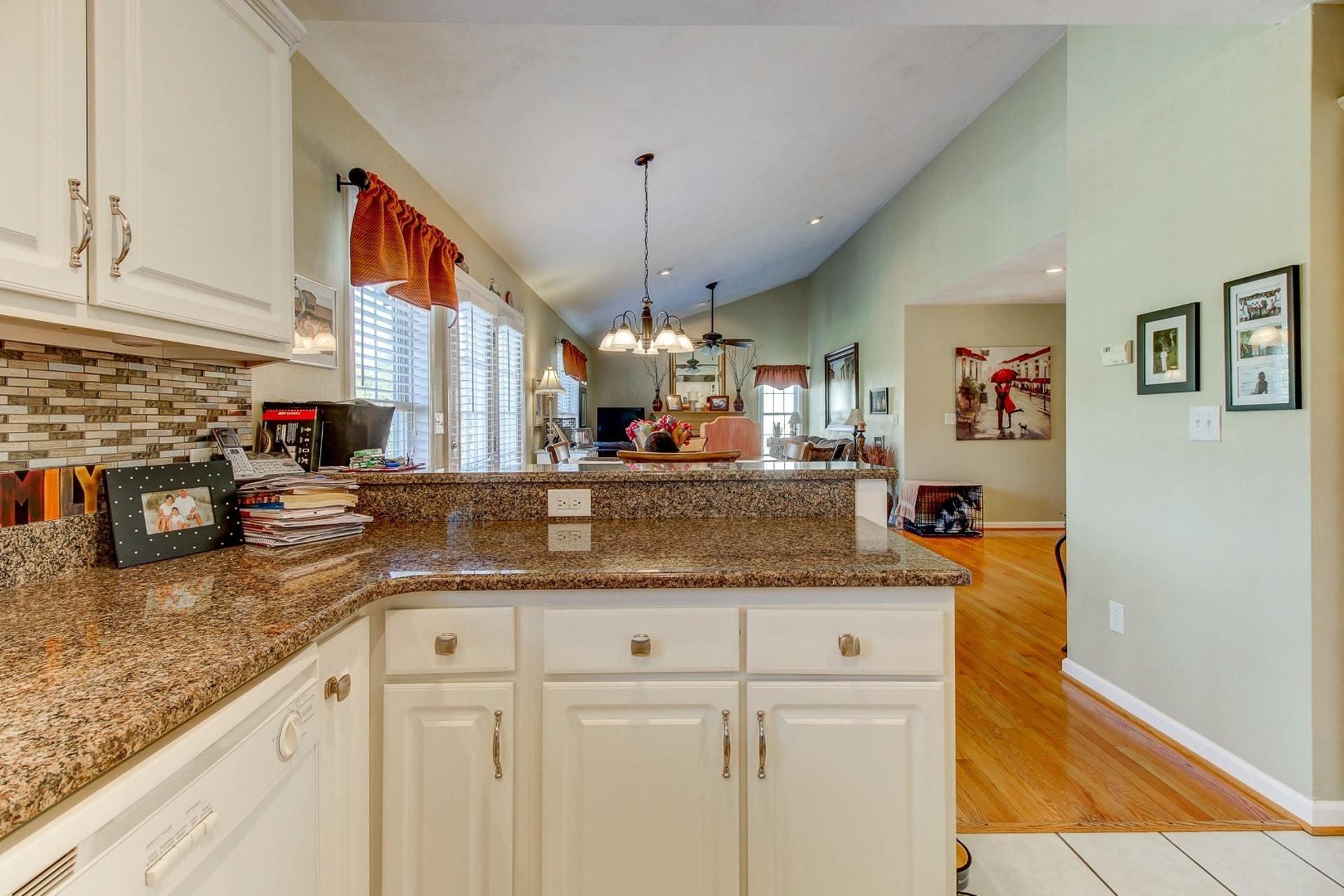1737 Meadows Road Vinton, VA 24179 - Photo 10 of 37 a kitchen with granite countertop cabinets and window