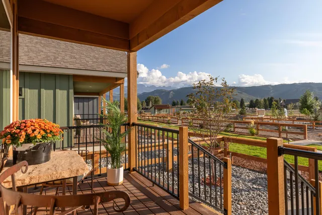 a city view from a balcony