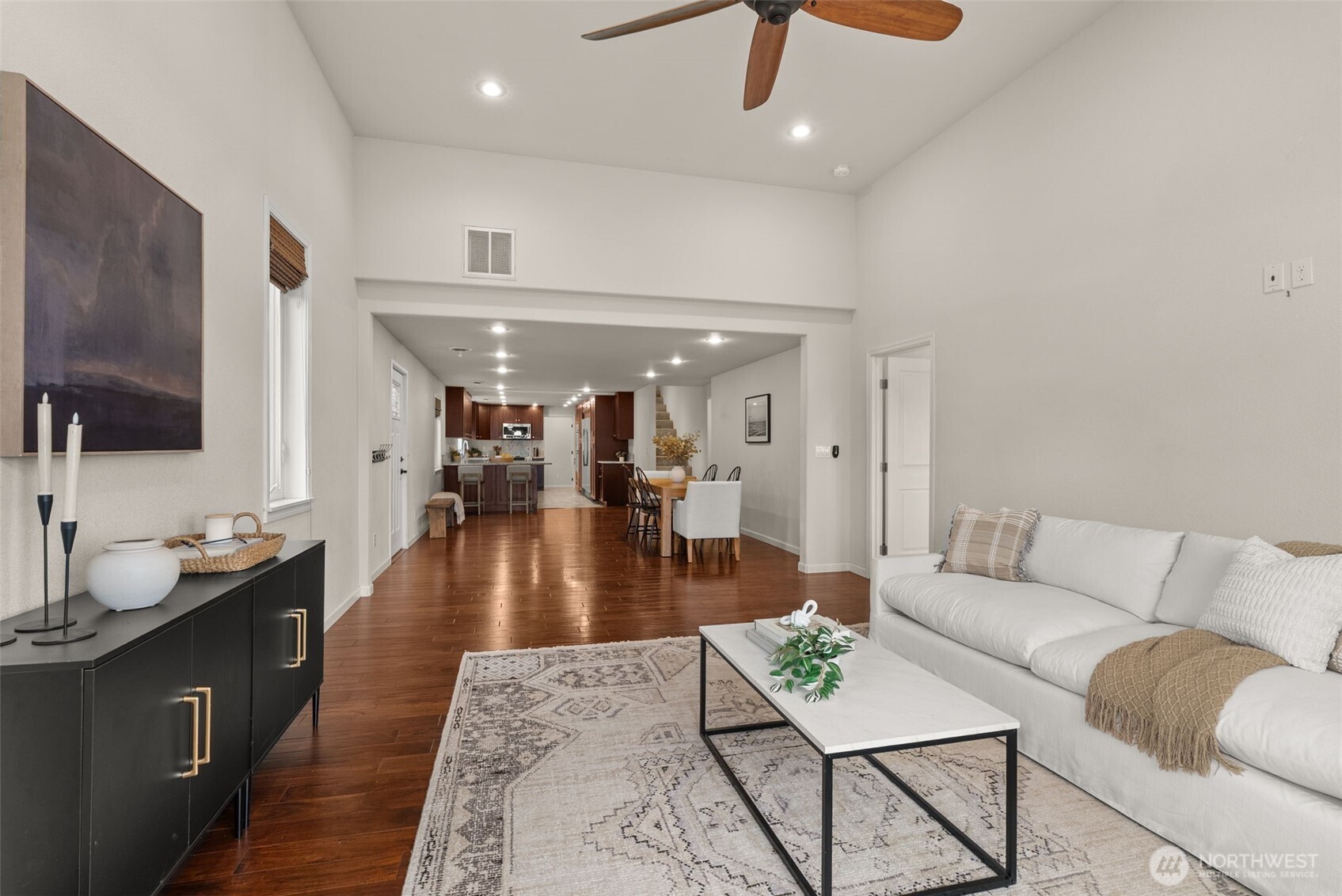 162 Southeast 16th Street Chehalis, WA 98532 - Photo 7 of 39 a living room with furniture and a flat screen tv