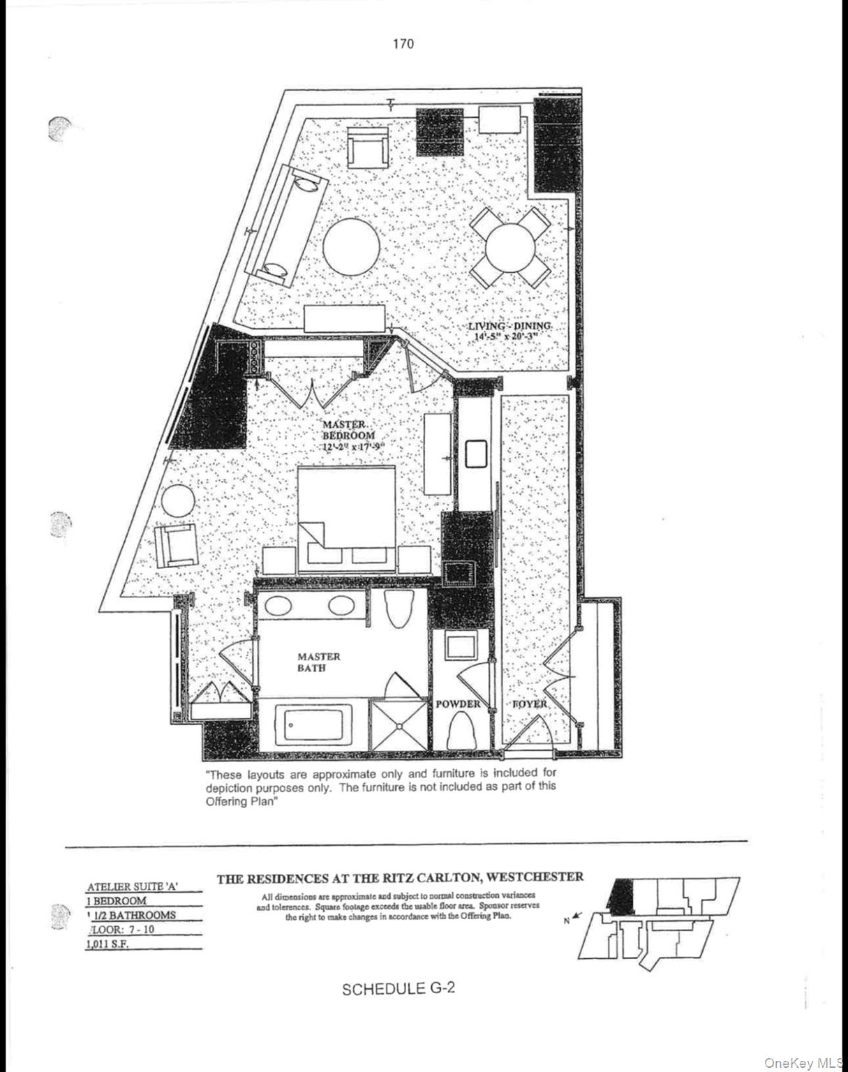 1 Renaissance Square, Unit 10A White Plains, NY 10601 - Photo 27 of 27 a picture of a room with a bench