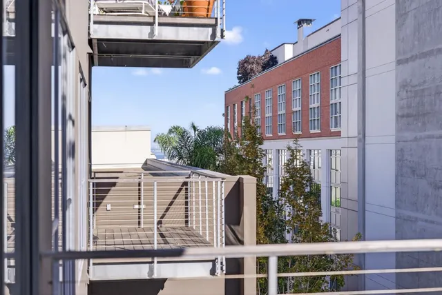 a view of balcony and city view