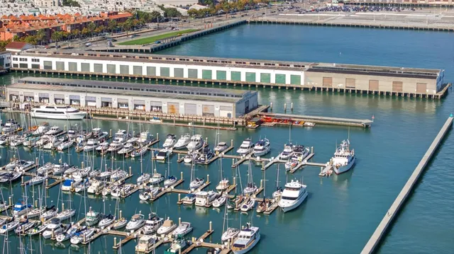 a view of ocean and city