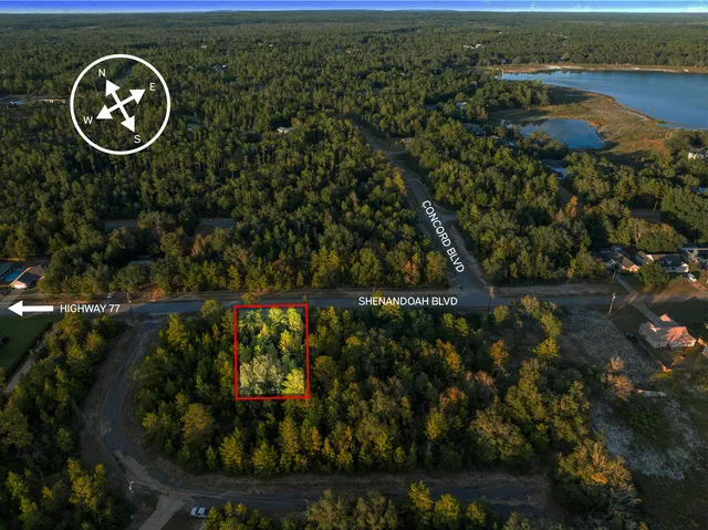 a view of lake from a window