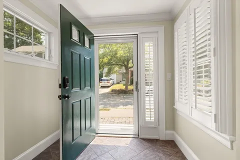 a view of a front door of the house