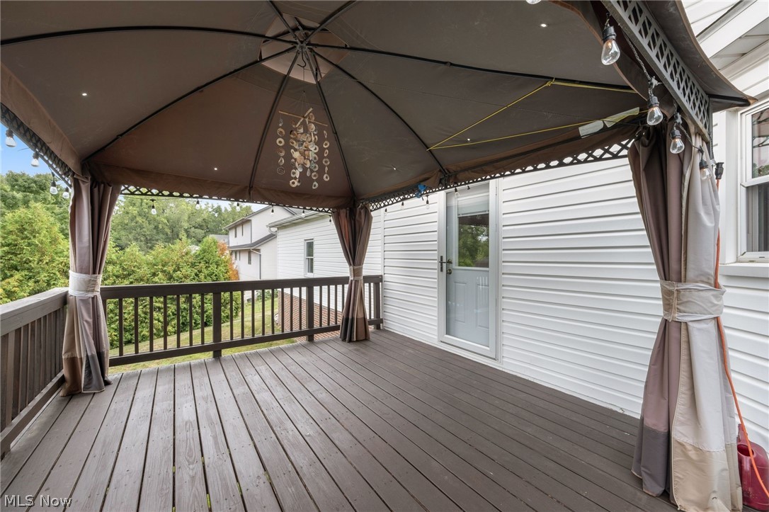 2140 Pickle Road Akron, OH 44312 - Photo 28 of 30 Deck featuring a gazebo