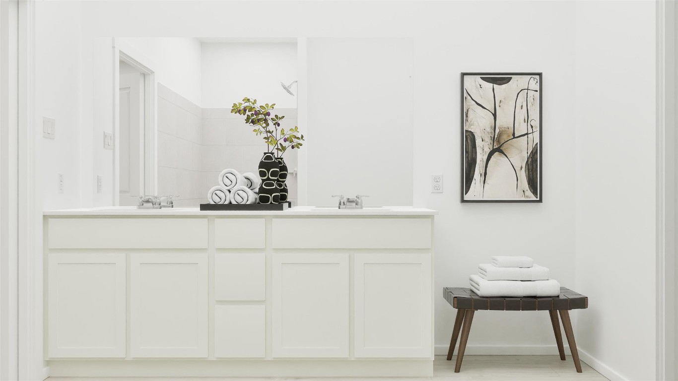 113 Stumpy Street San Marcos, TX 78666 - Photo 21 of 30 a view of bathroom with a sink and a mirror