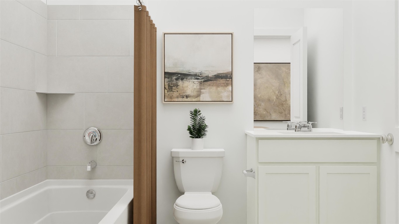 113 Stumpy Street San Marcos, TX 78666 - Photo 23 of 30 a bathroom with a bathtub sink and toilet