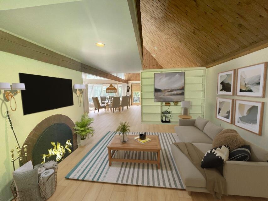 87 Tracey Road Cotuit, MA 02635 - Photo 3 of 33 a living room with furniture and a flat screen tv