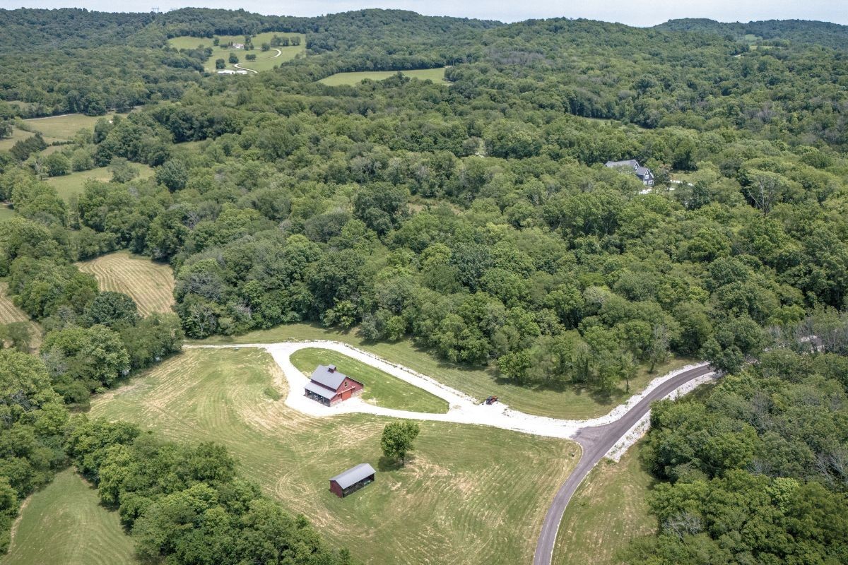 6876 Cross Keys Road College Grove, TN 37046 - Photo 57 of 58 an aerial view of a house with a yard