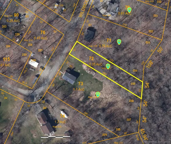 a city view from a backyard