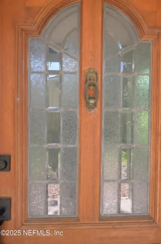 a glass door with a glass door