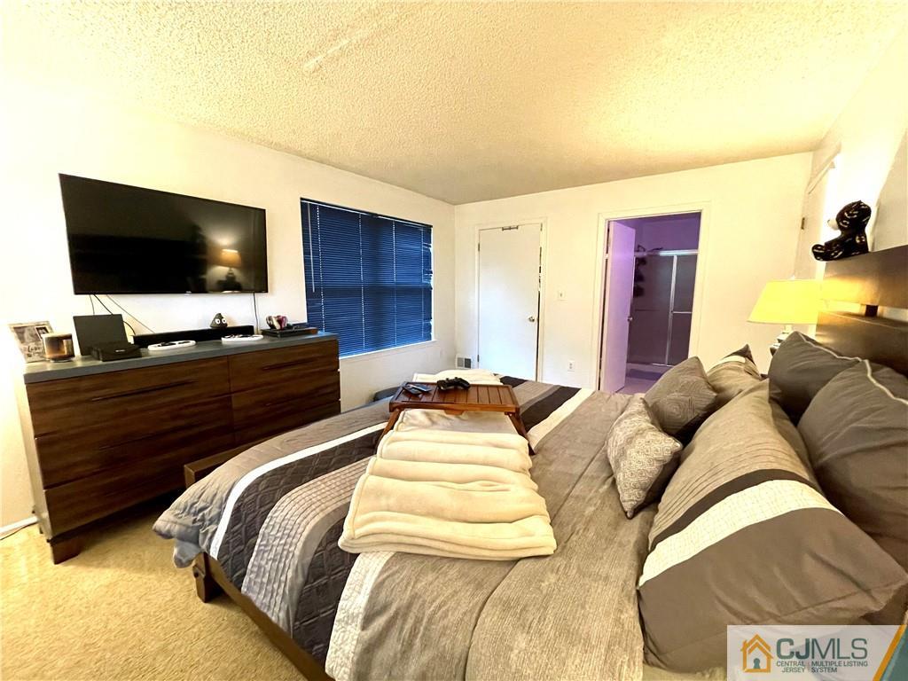 341 Wimbeldon Court North Brunswick, NJ 08902 - Photo 10 of 16 a living room with a bed and flat screen tv