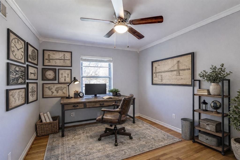 11707 Rogue Way Dallas, TX 75218 - Photo 16 of 29 Bedroom 1 - Virtually Staged as an Office