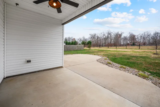 a view of a swimming pool and outdoor space