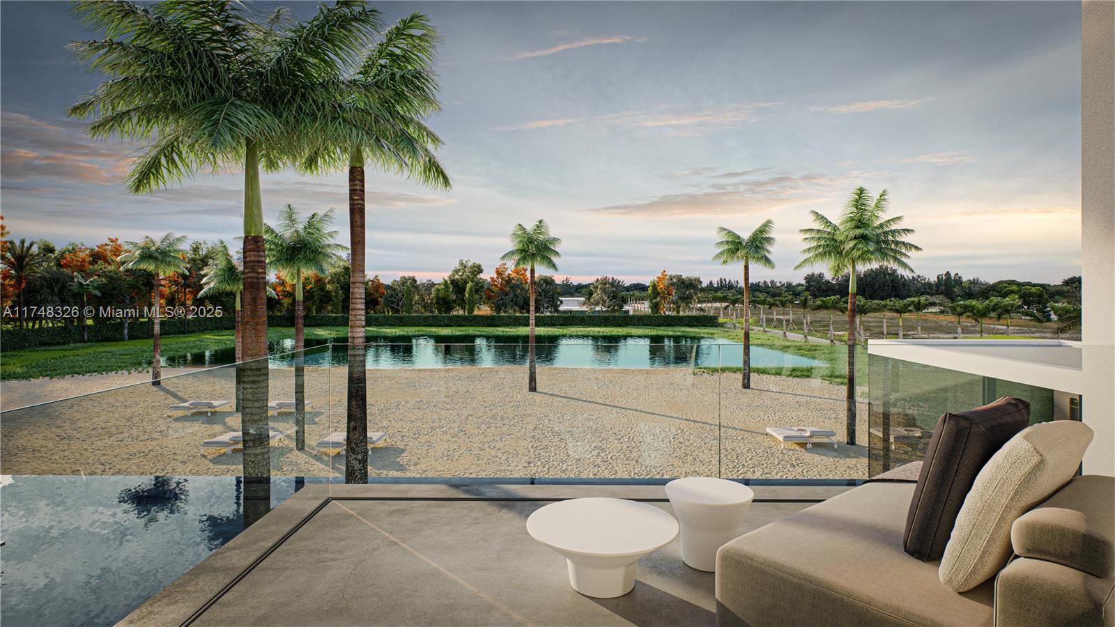 4730 Akai Drive Southwest Ranches, FL 33332 - Photo 11 of 14 a view of a lake with couches chairs