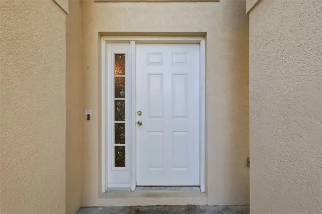 a view of front door