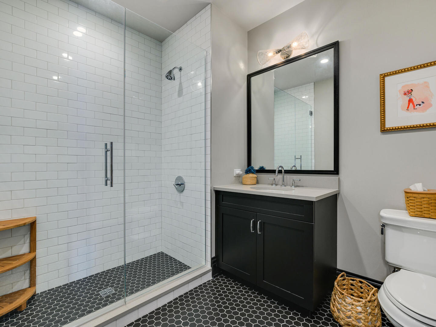 1109 West Washington Boulevard, Unit 7A Chicago, IL 60607 - Photo 36 of 41 a bathroom with a sink a toilet and shower