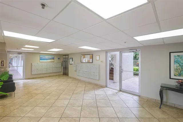 a view of an empty room