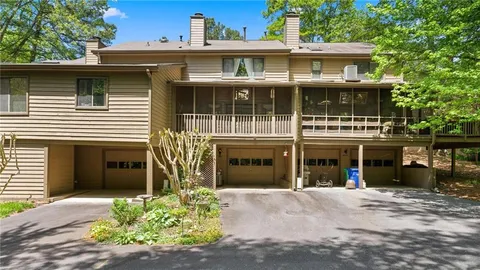 a view of a balcony with an outdoor space