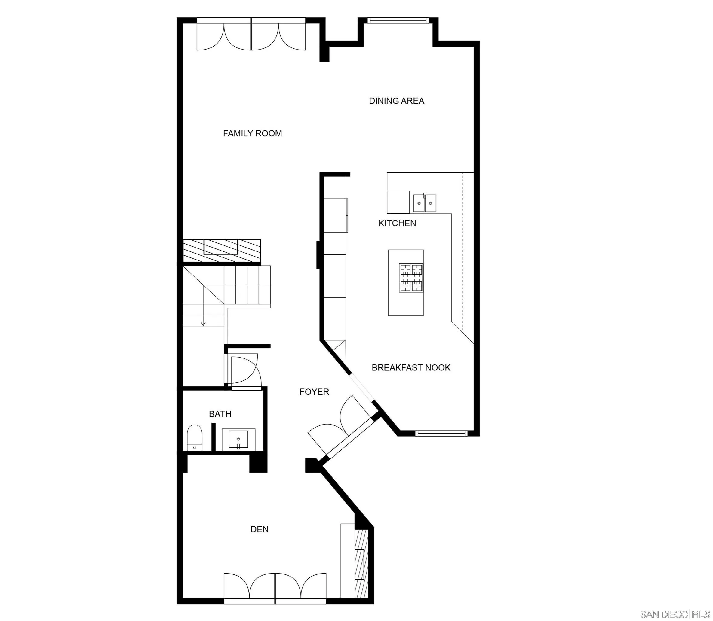 7723 Ivanhoe Avenue La Jolla, CA 92037 - Photo 33 of 35 a picture of a floor plan