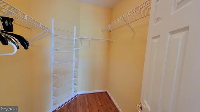 a view of walk in closet