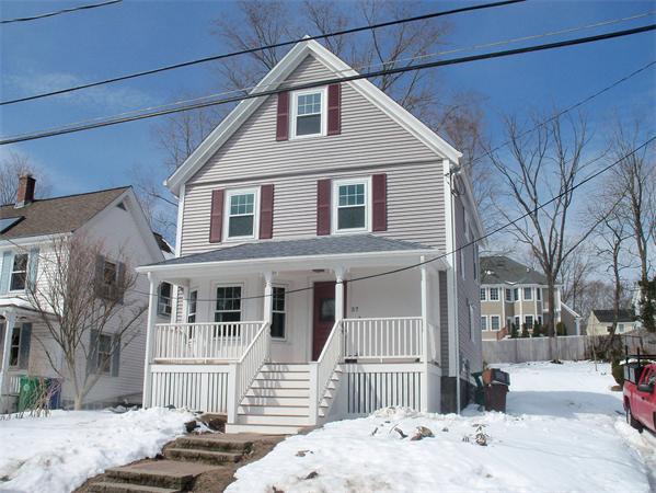 a front view of a house