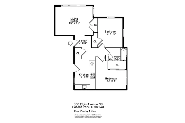 $165,000 | 600 Elgin Avenue, Unit GB, Forest Park, IL 60130