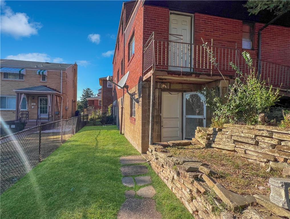 6444 Apple Street Pittsburgh, PA 15206 - Photo 21 of 28 a view of a house with backyard and sitting area