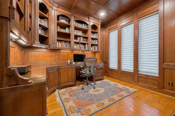 a room with musical instruments