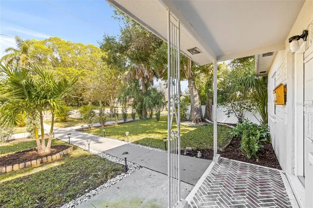 a view of a back yard