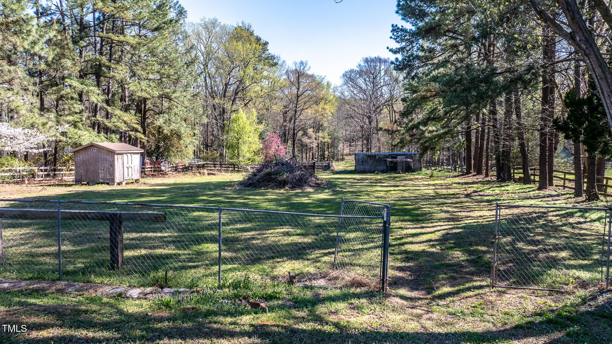 408 Rand Road Raleigh, NC 27603 - Photo 6 of 60 a backyard of a house with lots of green space