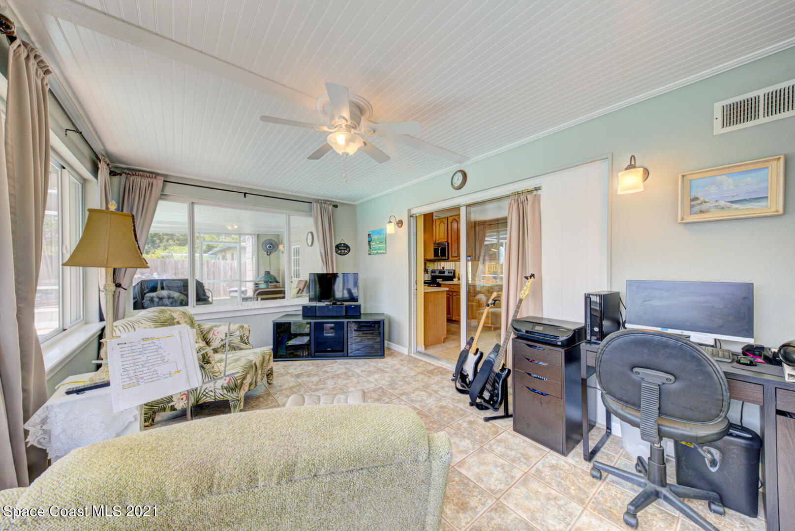 1211 Princeton Road Cocoa, FL 32922 - Photo 17 of 43 Florida room with fan