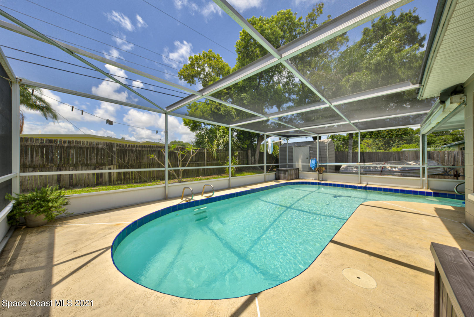 1211 Princeton Road Cocoa, FL 32922 - Photo 24 of 43 screened-in swimming pool - Copy
