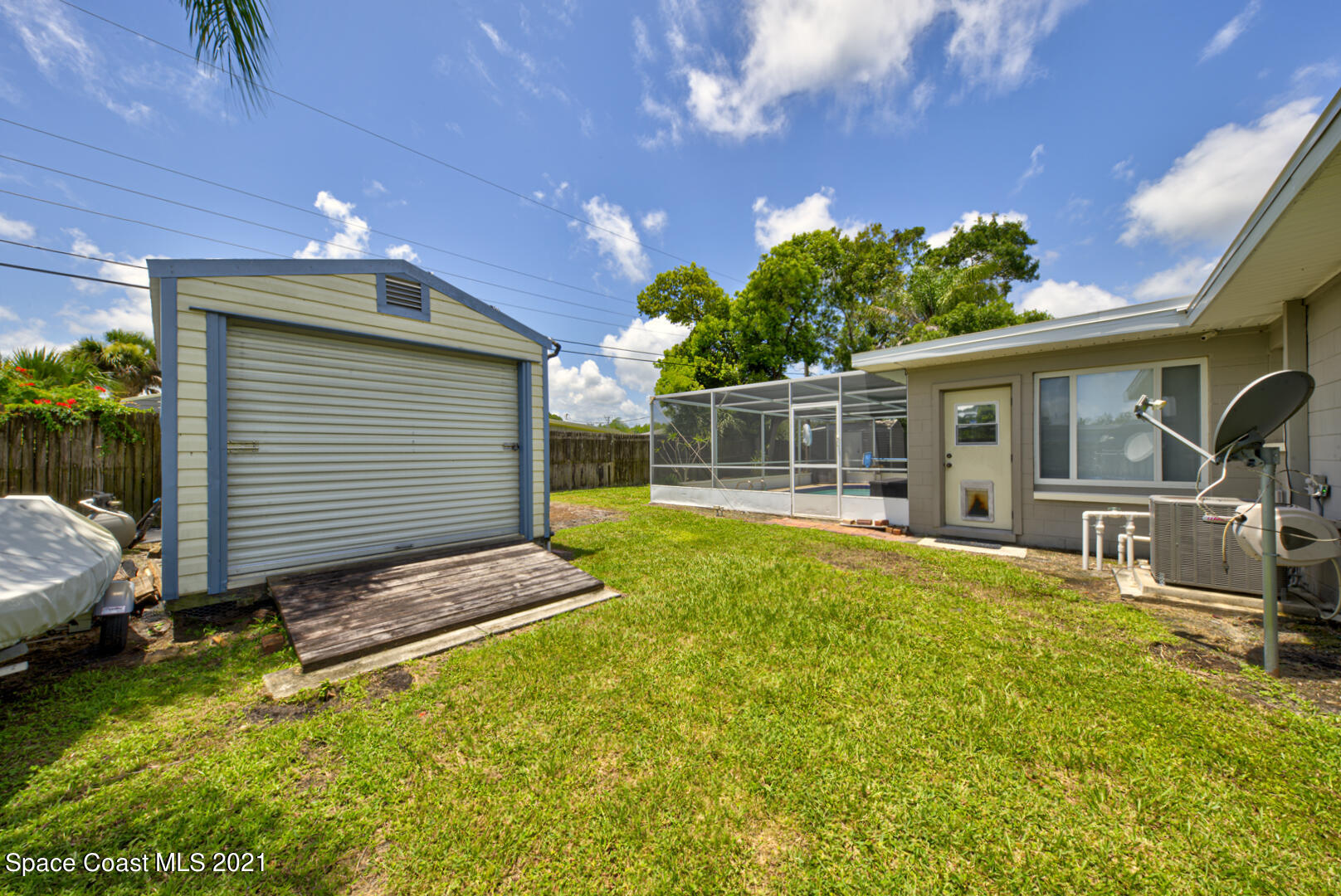 1211 Princeton Road Cocoa, FL 32922 - Photo 28 of 43 backyard with shed - Copy
