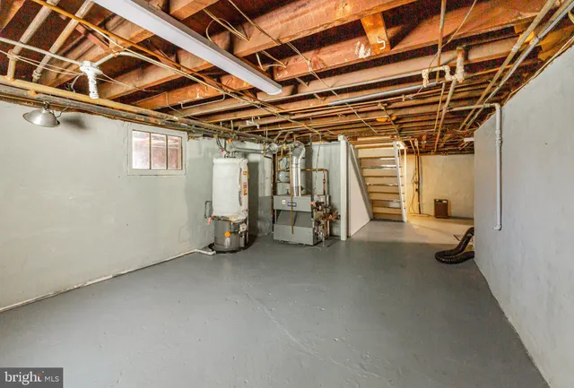 a view of storage and utility room