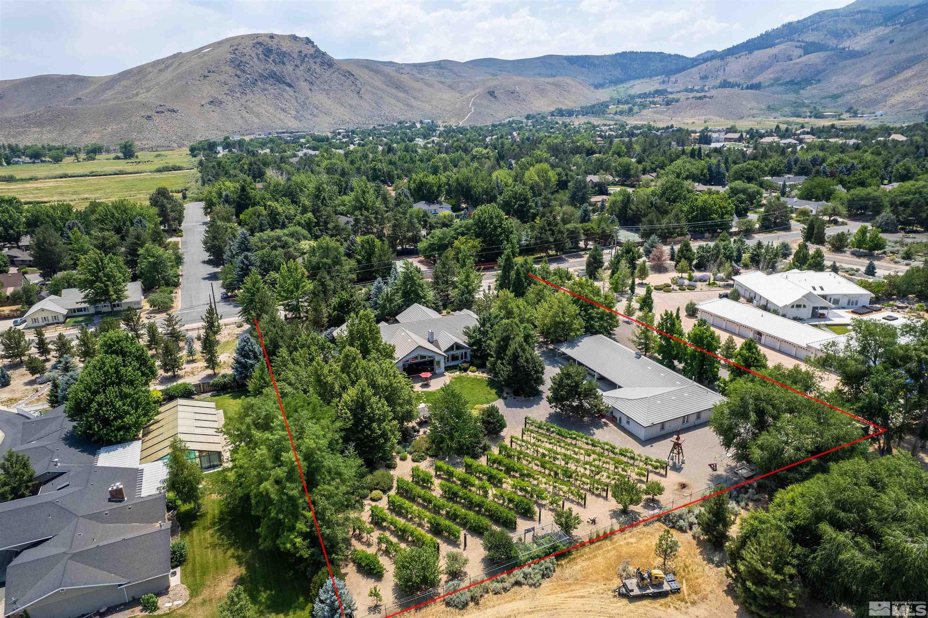 2032 Ash Canyon Road Carson City, NV 89703 - Photo 32 of 37 an aerial view of a city with lots of residential buildings