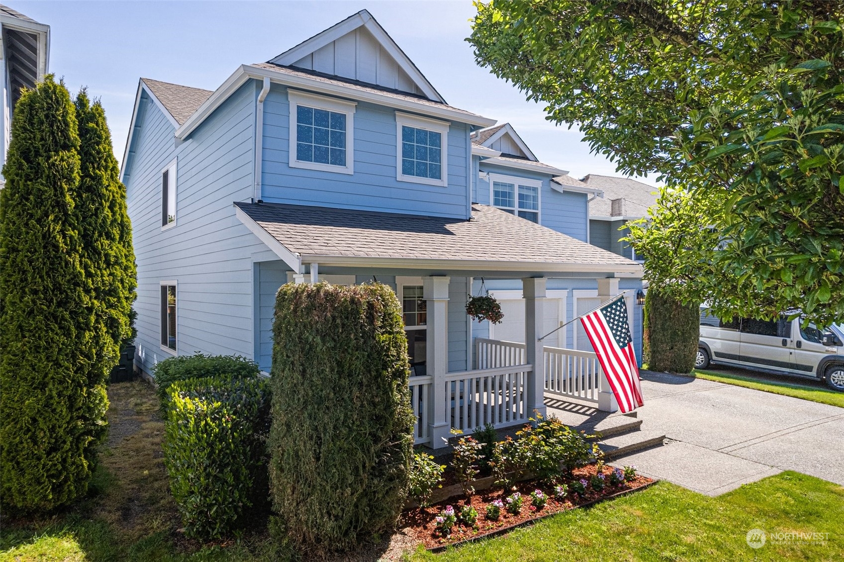 6642 Compass Street Southeast Lacey, WA 98513 - Photo 2 of 40 a front view of a house with a yard