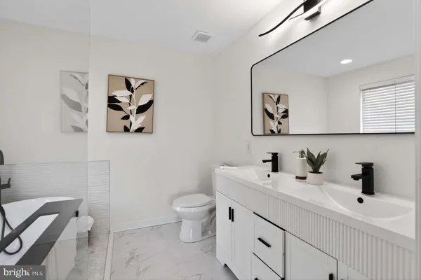 a bathroom with a sink and a toilet