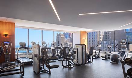 180 East Pearson Street, Unit 3502 Chicago, IL 60611 - Photo 26 of 33 a view of a room with gym equipment