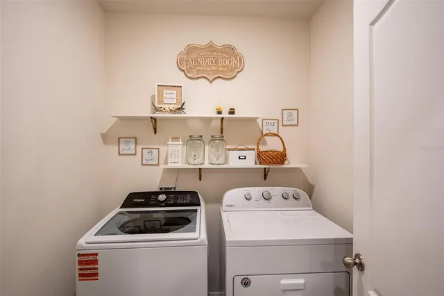 a room with storage and utility