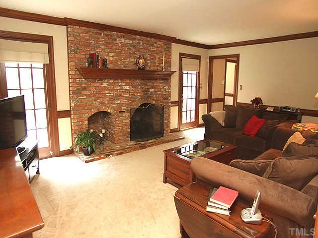 11104 Coachmans Way Raleigh, NC 27614 - Photo 6 of 14 Gas Logs in Cozy Family Room