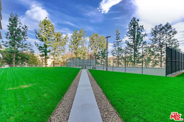 a view of building with garden