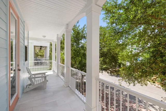 a view of a hallway with entryway