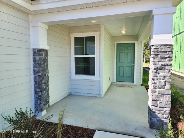 a view of front door of house