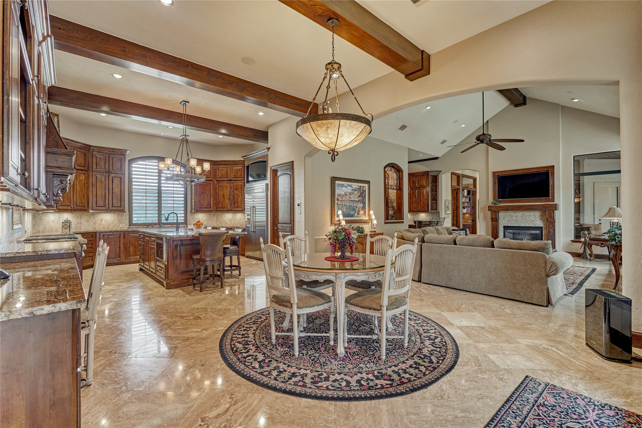 24803 Pearl Crest Lane Spring, TX 77389 - Photo 10 of 50 Spacious and open great room blends the Breakfast, Kitchen, and Den with seamless flow and function.