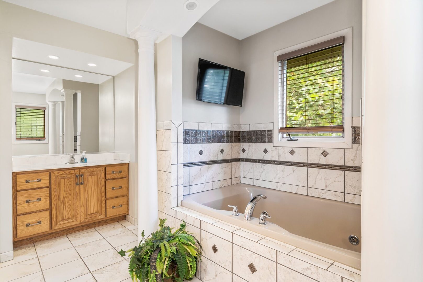25123 South Chicago Road Elwood, IL 60421 - Photo 23 of 42 a bathroom with a tub sink and mirror