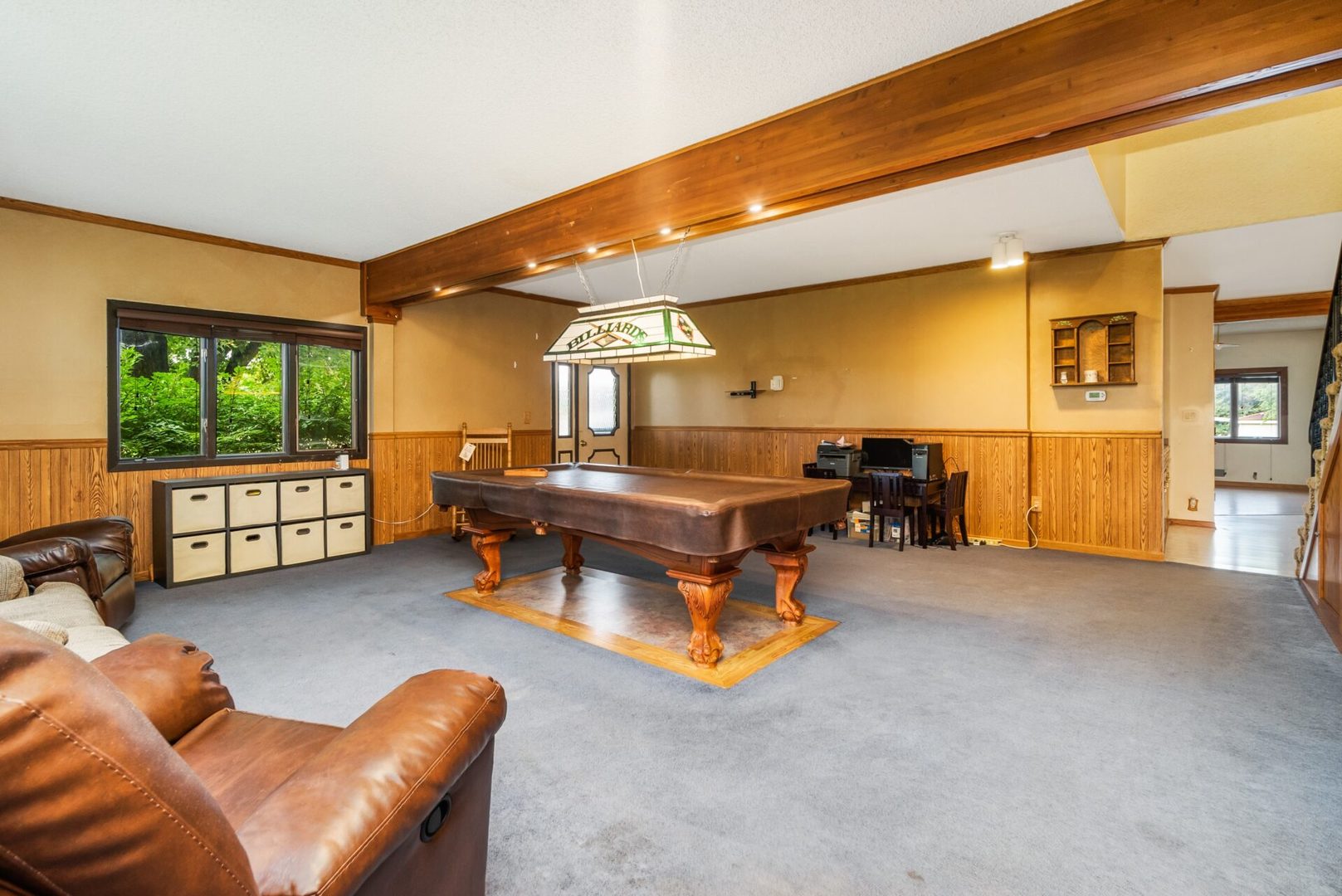 25123 South Chicago Road Elwood, IL 60421 - Photo 5 of 42 a living room with furniture and a pool table