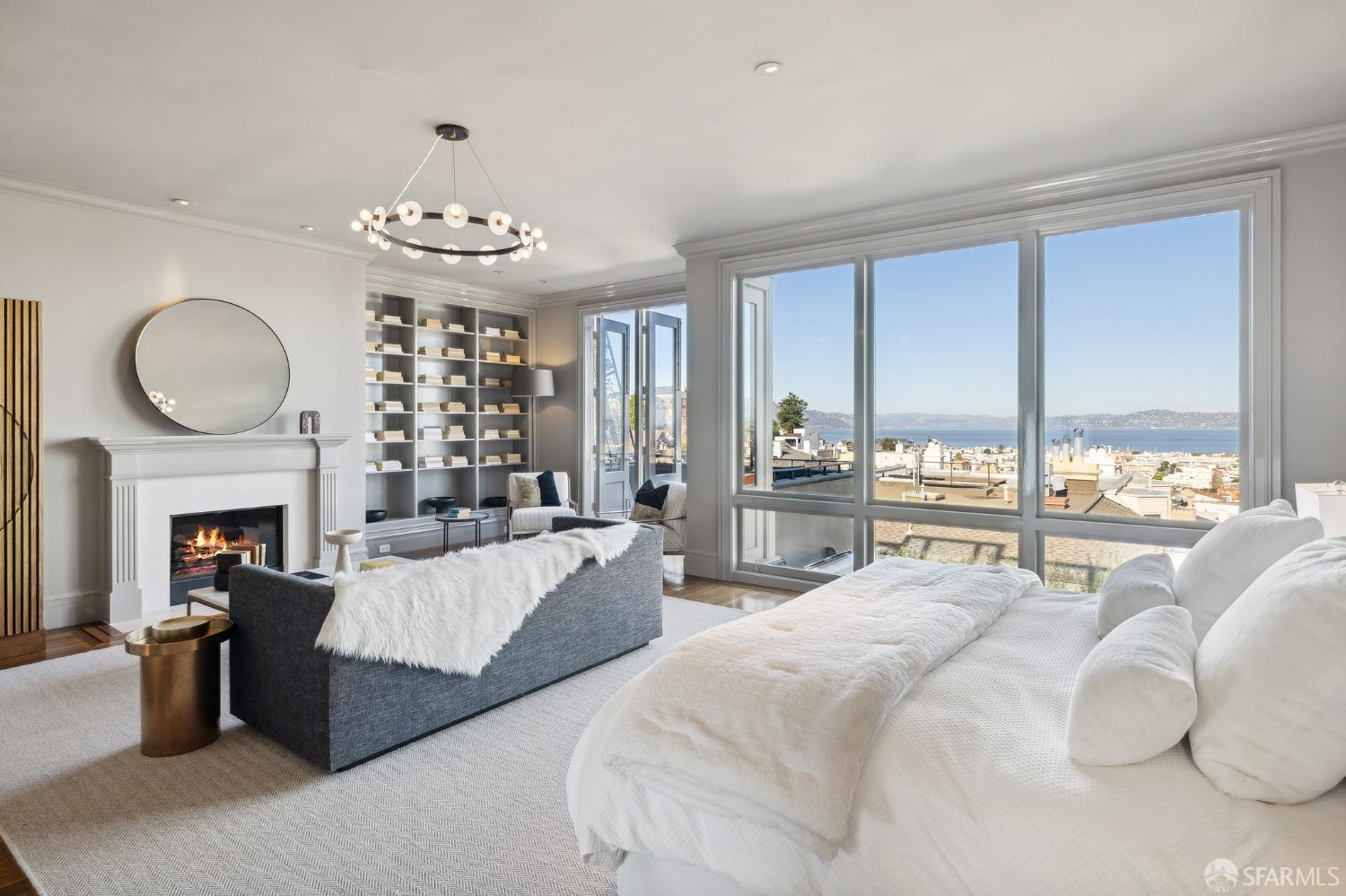 2480 Broadway San Francisco, CA 94115 - Photo 26 of 70 a living room with furniture and a fireplace
