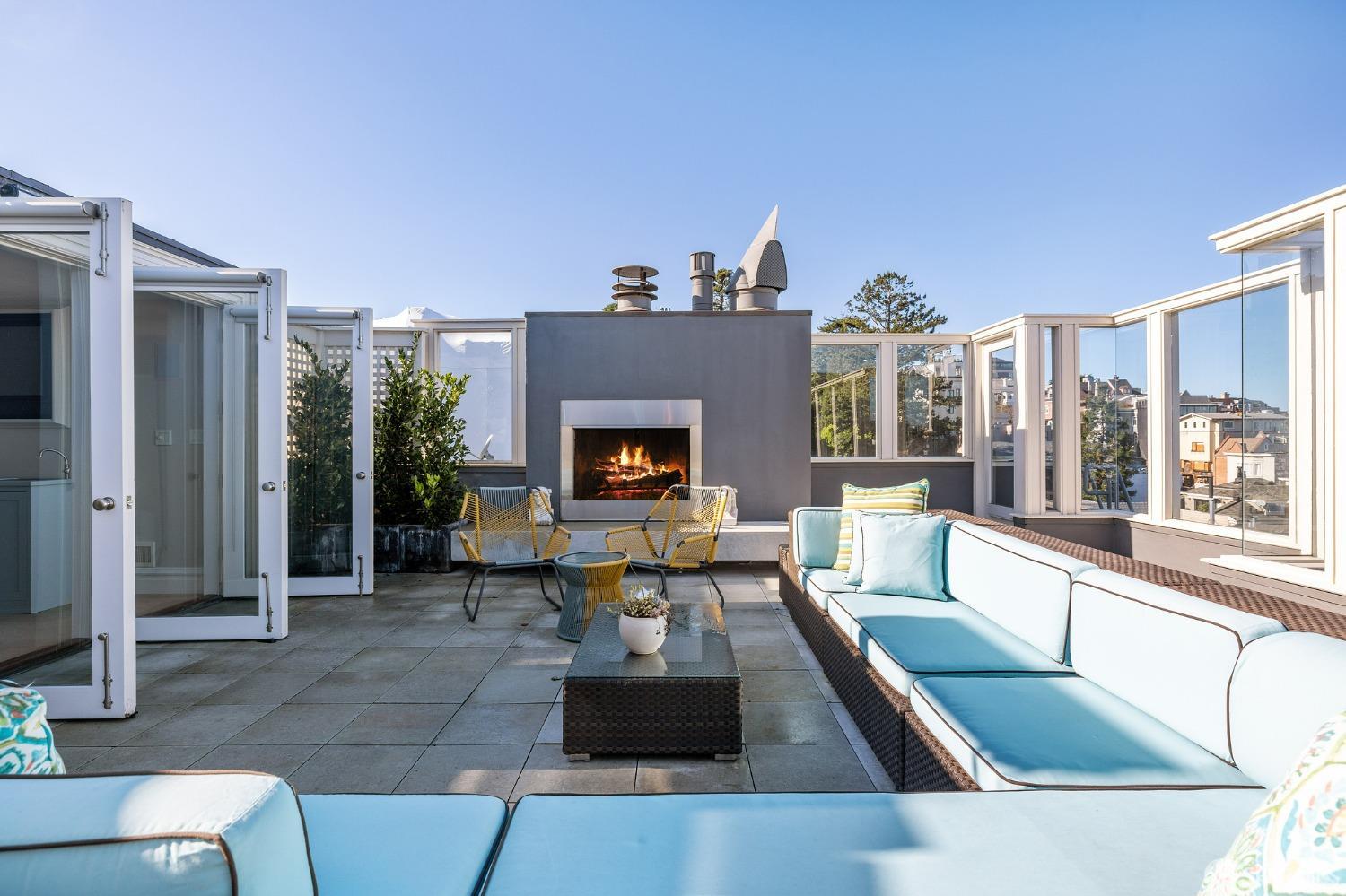 2480 Broadway San Francisco, CA 94115 - Photo 63 of 70 a living room with furniture and a fireplace