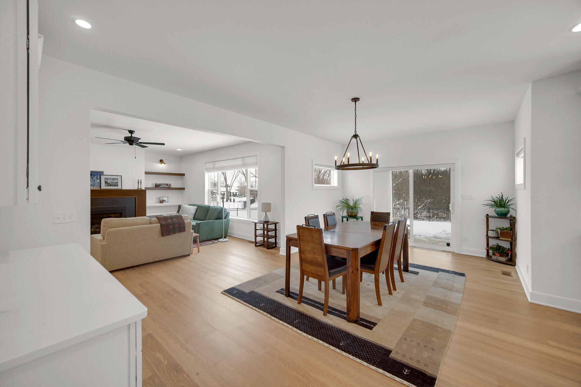 1079 Kleven Lane Crown Point, IN 46307 - Photo 16 of 37 a view of a dining room with furniture window and wooden floor